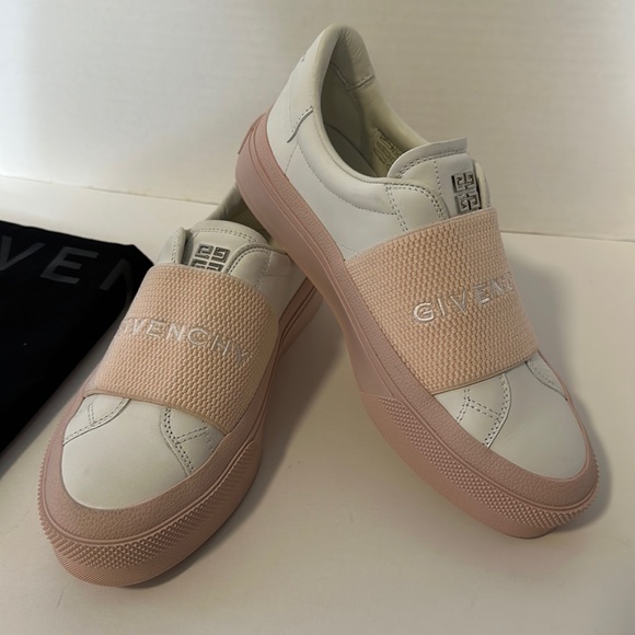 Givenchy Shoes - Givenchy Women City Sneakers White/Pink 100% calf leather -Size 36
